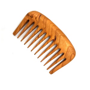 Pocket Cherry wood comb - Wooden Comb- Handmade Comb- Healthy Hair- Seamless Wood Comb- Natural Wood- Anti Static Comb- For Him- For Her