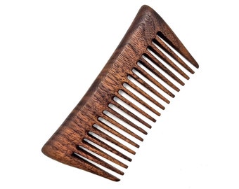 Handmade Walnut Wood Hair Comb: Anti-Static Wide Tooth Comb