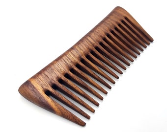 Handmade Whole Piece Walnut Wood Hair Comb Without Handle Long Hair Comb Natural Wood Anti Static Comb Wood Comb Women Gift