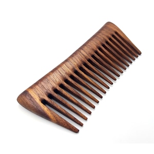 Handmade Whole Piece Walnut Wood Hair Comb Without Handle Long Hair Comb Natural Wood Anti Static Comb Wood Comb Women Gift