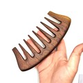 Handmade Walnut Wide Tooth Comb - Curly Hair, Anti-Static product logo