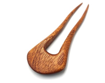 Fourche à cheveux en bois / Fourche de séquoia / Fourche à cheveux de mariage / Épingle à cheveux en bois / Bâtons de cheveux / Fourche à cheveux à 2 broches / Pour femme / Cadeau femme / Pour elle