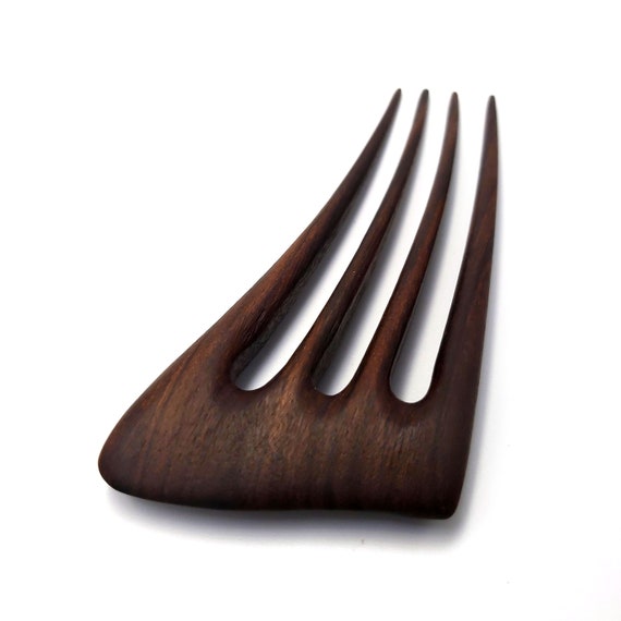 Palisander wood hair fork / 4 Prong Hair Fork / Wooden Hair Fork / Wooden Hair Pin / Hair Sticks / For Women / For Her / Hair Fork