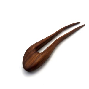 Walnut Hair Fork / 2 Prong Hair Fork / Wooden Hair Pin / Hair Sticks / For Women / Hair Fork / Gift / For Her / Wedding Hair Fork / Eco Gift