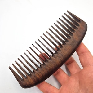 Premium Quality Walnut Hair Comb- Wooden Comb - Handmade Comb - Seamless Wood Comb- Natural Wood- Anti Static Comb- For Him- For Her