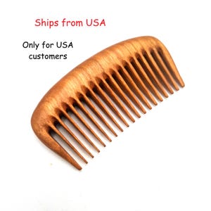 Cherry Hair Comb- Wooden Comb- Wood Comb- Handmade Comb- Healthy Hair- Seamless Wood Comb- Natural Wood- Anti Static Comb- For Him- For Her