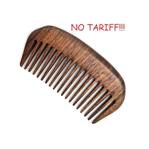 Walnut wood Hair Comb covered with Jojoba oil- Wooden Comb-Handmade Comb-Healthy Hair- Seamless Wood Comb-Natural Wood- Anti Static Comb