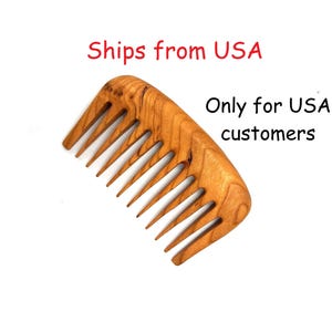 Pocket Cherry wood comb - Wooden Comb- Handmade Comb- Healthy Hair- Seamless Wood Comb- Natural Wood- Anti Static Comb- For Him- For Her