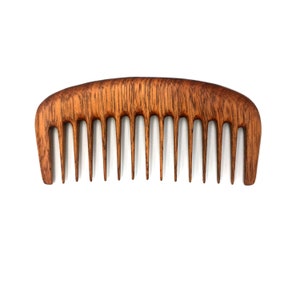 Wide Tooth Redwood Comb / Wooden Hair Comb / Wooden Comb / Comb / Hair Comb / Handmade Comb / Wood Hair Brush / Healthy Hair / Natural Wood image 3