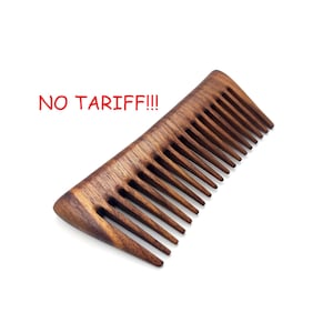 ハンドメイドのウォールナット材ヘアコーム（ハンドルなし）ロングヘアコーム（天然木静電気防止コーム）木製コーム（女性へのギフト）