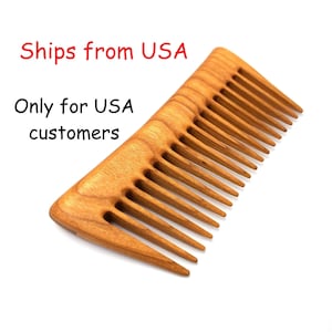Cherry Hair Comb- Wooden Comb- Wood Comb- Handmade Comb- Healthy Hair- Seamless Wood Comb- Natural Wood- Anti Static Comb- For Him- For Her
