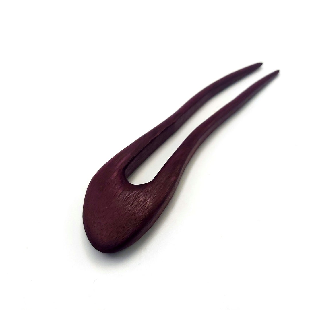 Amaranth Hair Fork / 2 Prong Hair Fork / Wooden Hair Pin / Hair Sticks