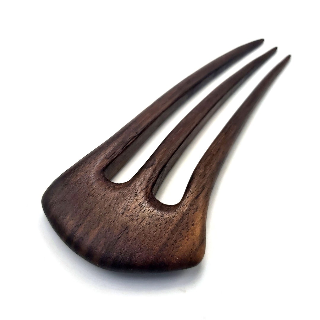 1x Horn Haarnadel. Doppelte Zinken 15 Cm = Code B