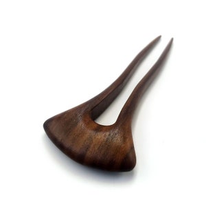 Walnut Hair Fork / 2 Prong Hair Fork / Wooden Hair Pin / Hair Sticks / For Women / Hair Fork / Gift / For Her / Wedding Hair Fork / Eco Gift