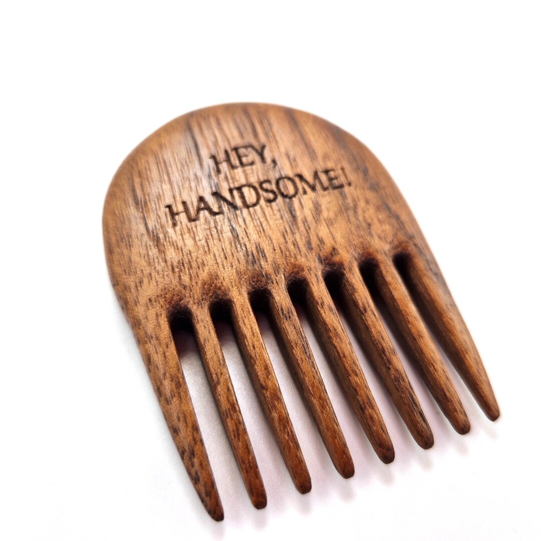 Personalized Walnut Wood Hair Comb: Anti-static, Oiled Finish. Personal ...