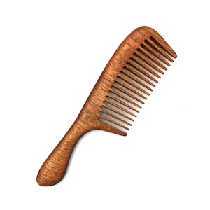 Redwood Comb - Wooden Hair Comb - Wooden Comb -  Wide Tooth Comb - Hair Comb - Handmade Comb - Healthy Hair - Natural Wood