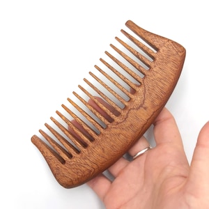 Premium Quality Redwood Comb / Wooden Hair Comb / Hair Comb / Handmade Comb / Wood Hair Brush / Healthy Hair / Natural Wood