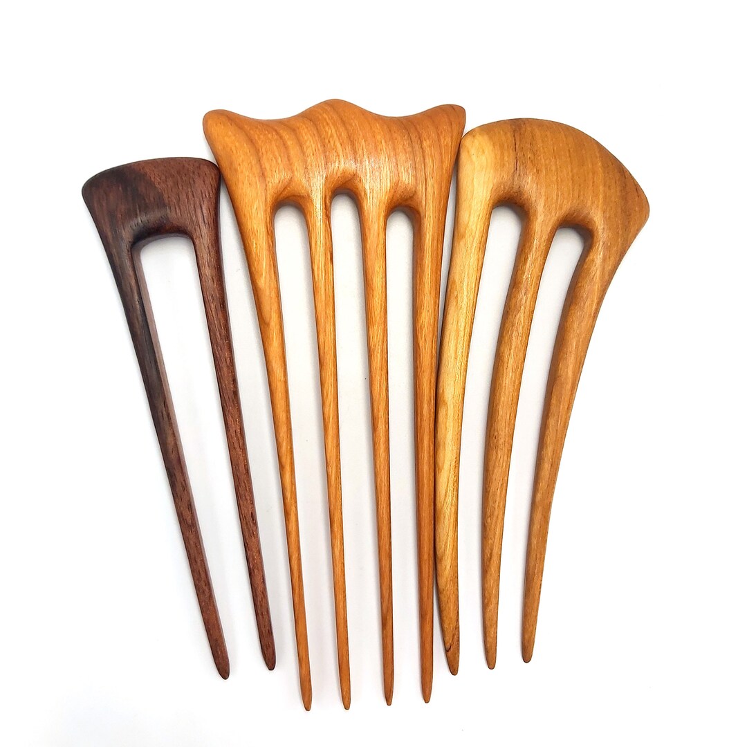 Set of 3 Hair Forks / 2 Prong Hair Fork / 3 Prong Hair Fork / Etsy