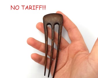 Walnut Hair Fork / 3 Prong Hair Fork / Wooden Hair Pin / Hair Sticks / For Women / Hair Fork / Gift / For Her / Wedding Hair Fork