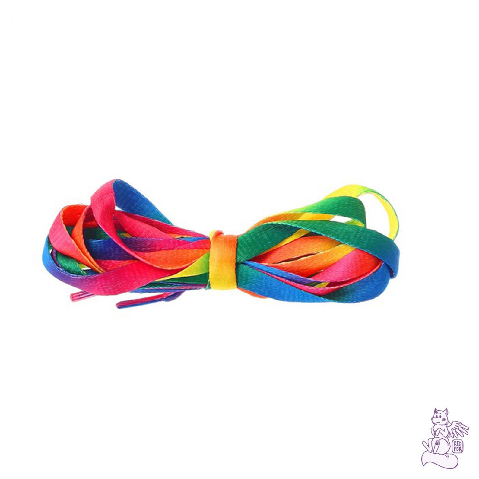 Flat Rainbow Shoe Laces 90/110/120 Cm Length Cool Shoelaces Etsy