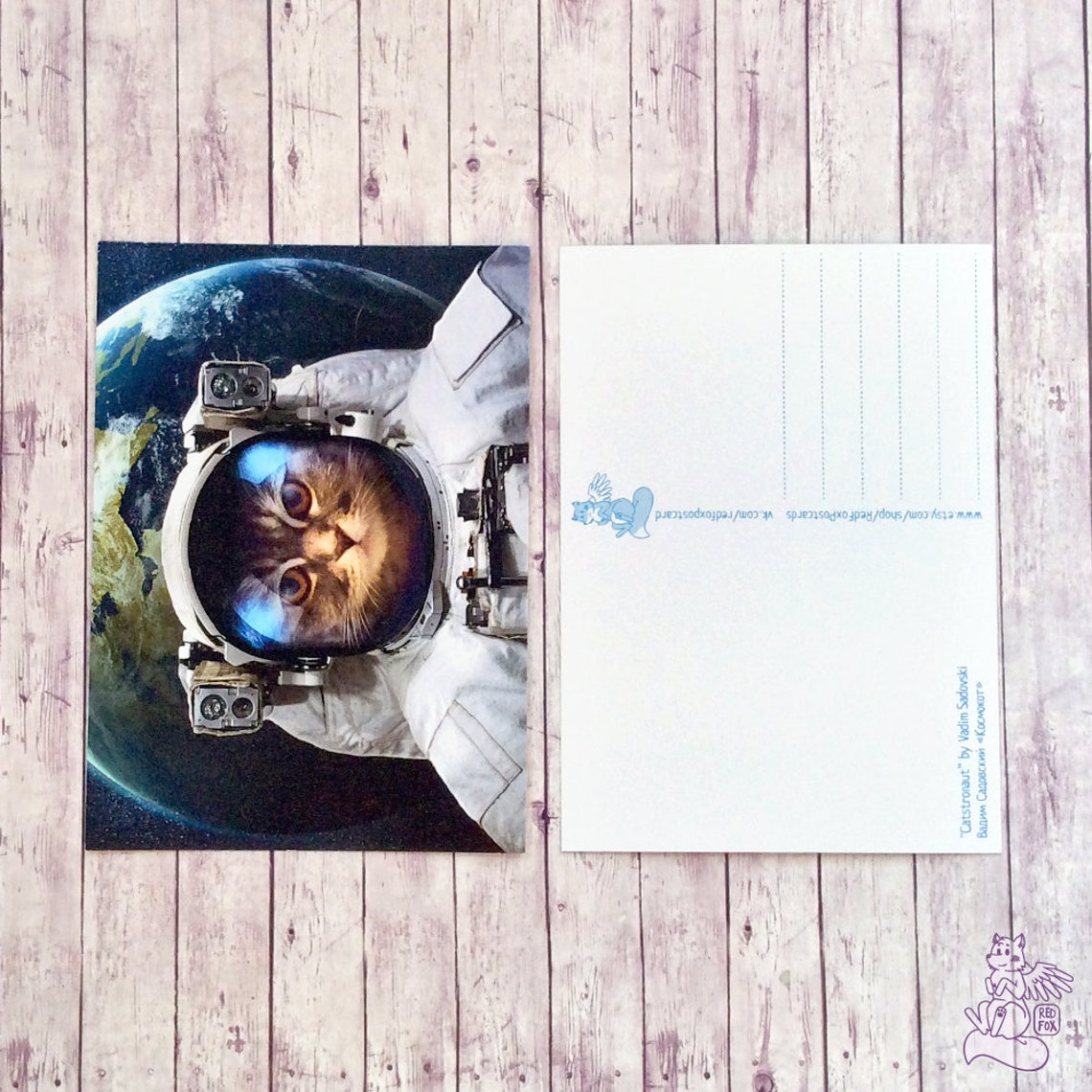 Three Postcards in a set Outer space illustrations postcards Etsy