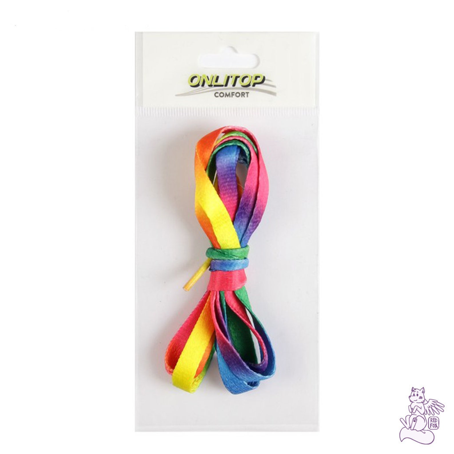 Flat Rainbow Shoe Laces 90/110/120 Cm Length Cool Shoelaces Etsy