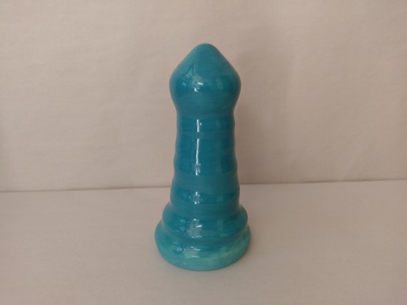 ADULT SEX TOY - Turquoise - Handmade Ceramic #143