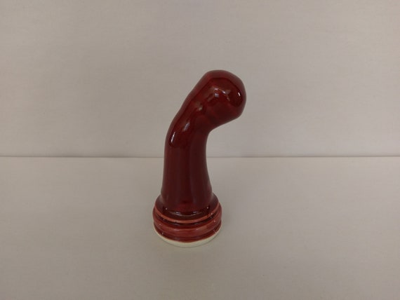 ADULT SEX TOY - Deep Firebrick - Handmade Ceramic #5