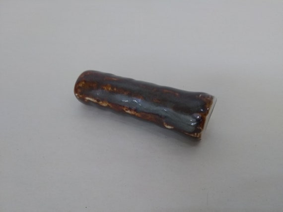 CHILLUM - Iron Lustre Thinline Craters - Handmade Ceramic #645