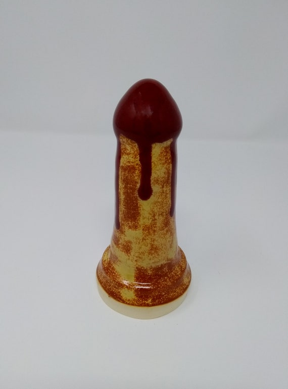 ADULT SEX TOY - Dripping Deep Fireslip - Handmade Ceramic #192