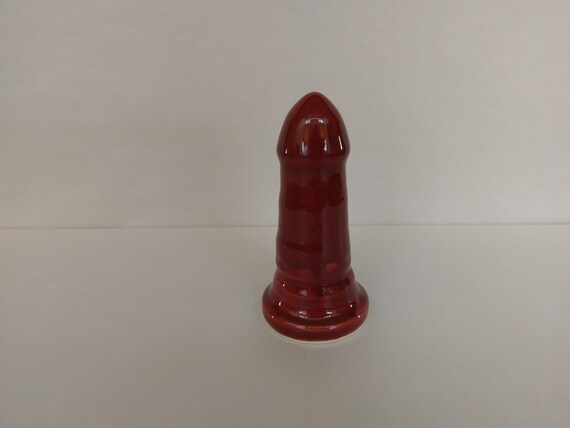 ADULT SEX TOY - Deep Firebrick - Handmade Ceramic #14