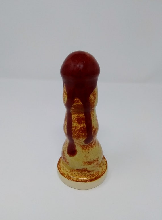 ADULT SEX TOY - Dripping Deep Fireslip - Handmade Ceramic #196