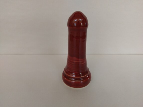 ADULT SEX TOY - Deep Firebrick - Handmade Ceramic #25
