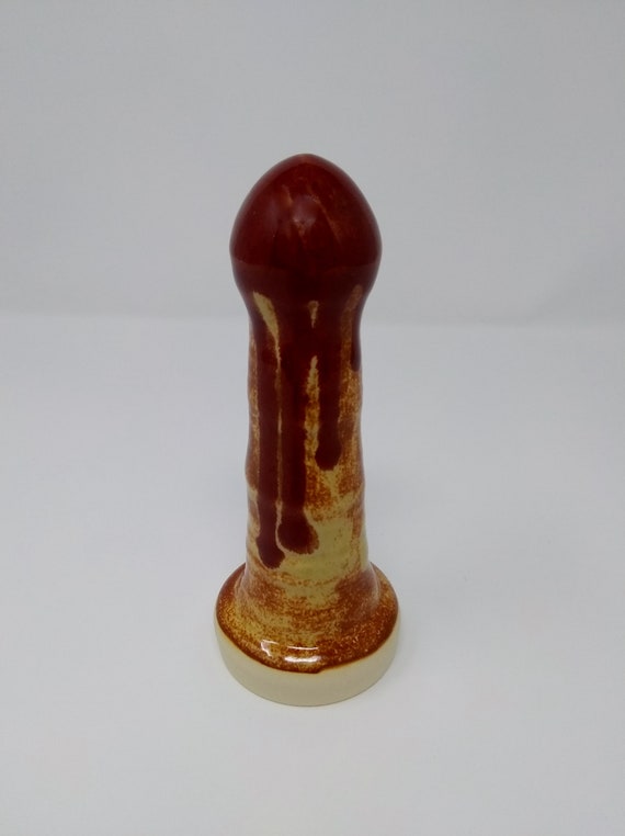 ADULT SEX TOY - Dripping Deep Fireslip - Handmade Ceramic #193