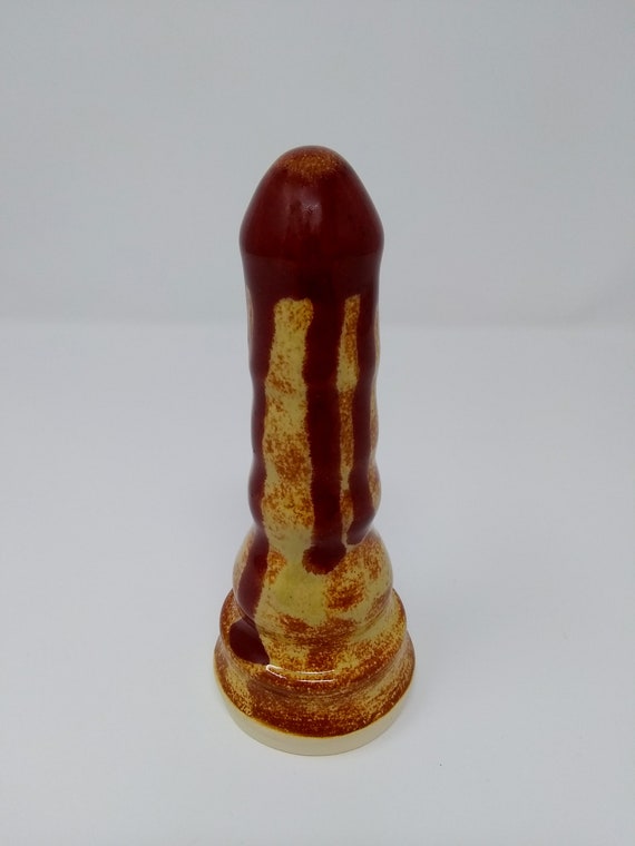 ADULT SEX TOY - Dripping Deep Fireslip - Handmade Ceramic #194