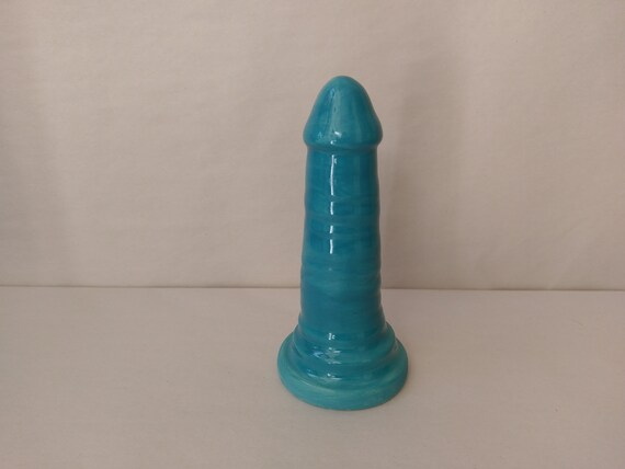 ADULT SEX TOY - Turquoise - Handmade Ceramic #142