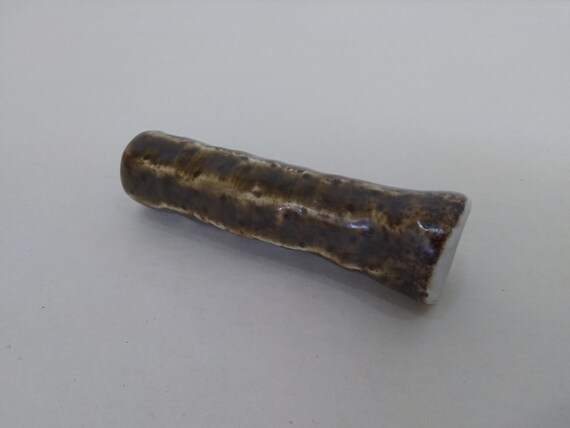 CHILLUM - Temmoku Thinline Craters - Handmade Ceramic #620