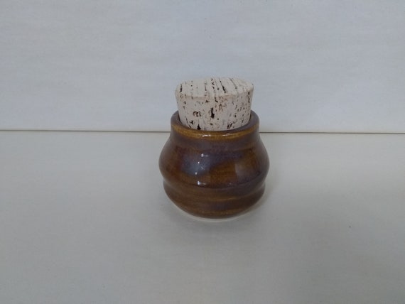 STASH JAR - Iron Lustre - Handmade Ceramic #358