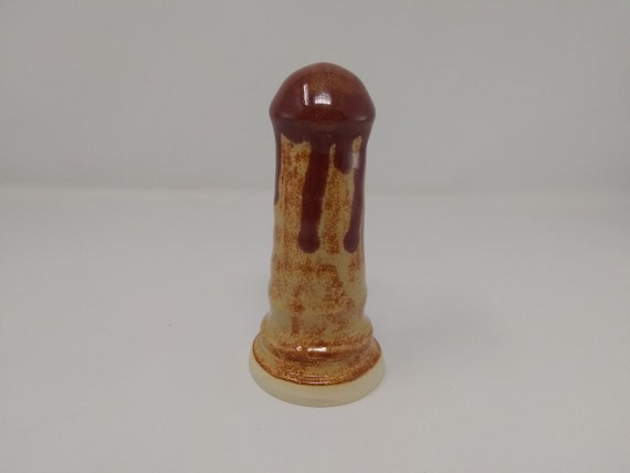 ADULT SEX TOY - Dripping Albany Firebrick - Handmade Ceramic #337