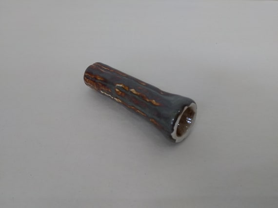 CHILLUM - Iron Lustre Craters - Handmade Ceramic #646