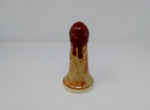 ADULT SEX TOY - Dripping Albany Firebrick - Handmade Ceramic #343
