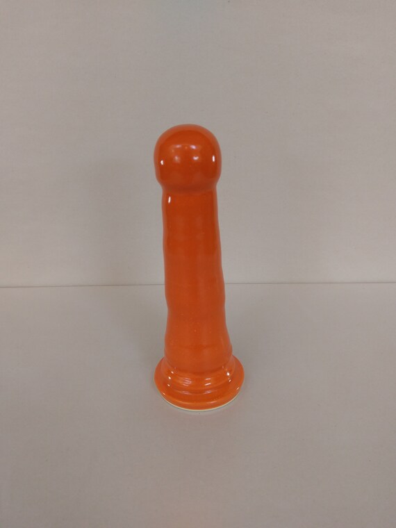 ADULT SEX TOY - Mandarin Orange - Handmade Ceramic #84