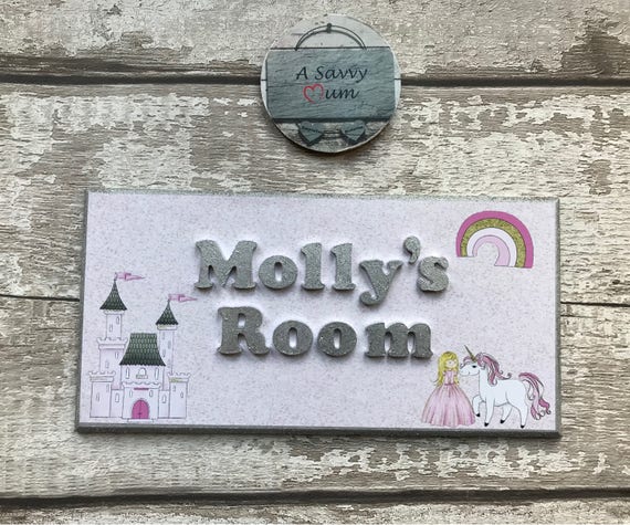 Design Your Own Personalised Kid S Room Plaque Personalised Door Sign Bedroom Door Sign Childrens Door Plaque Various Themes Decor