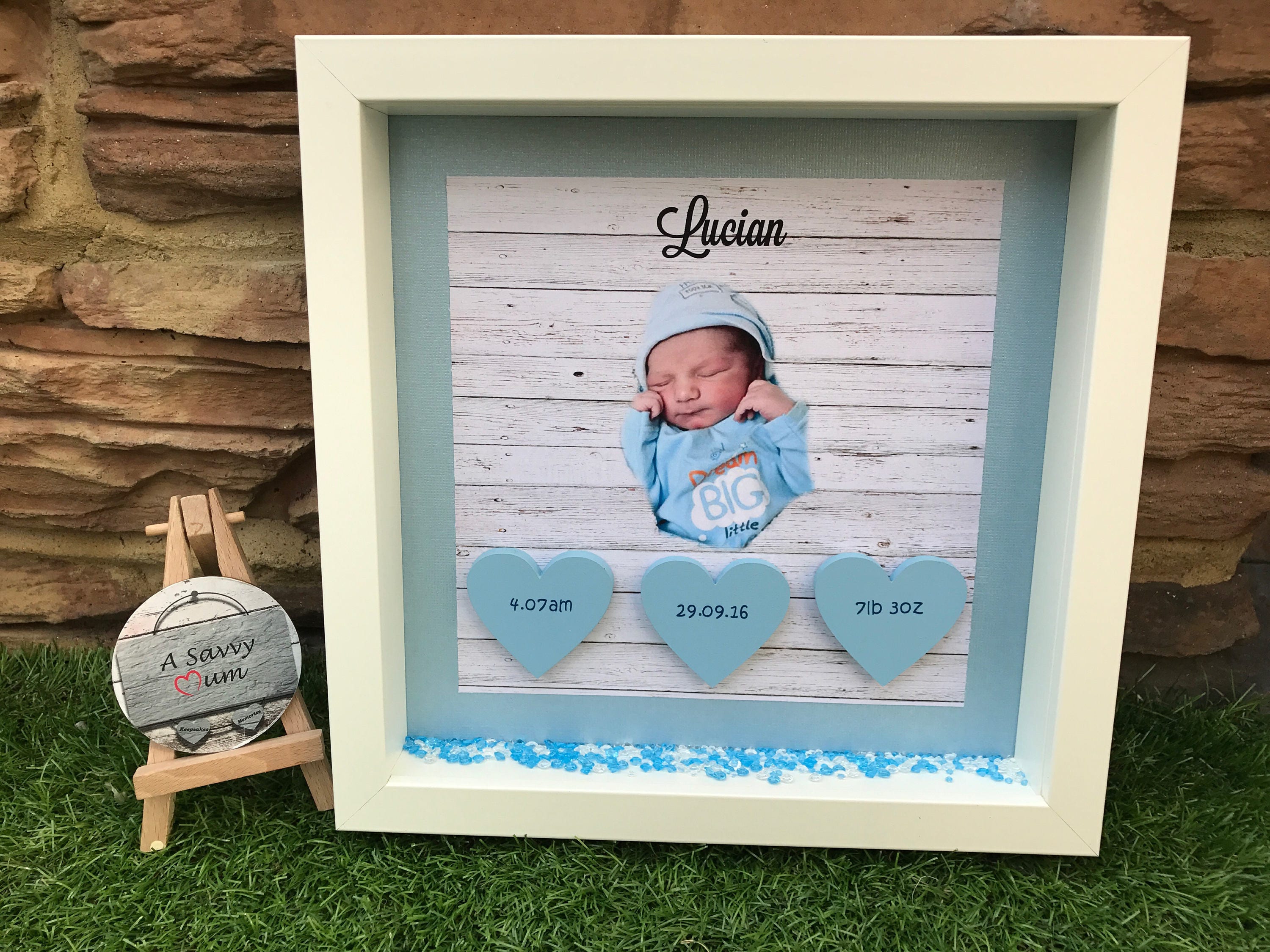 Personalised Baby Frame Newborn baby frame keepsake frame Etsy