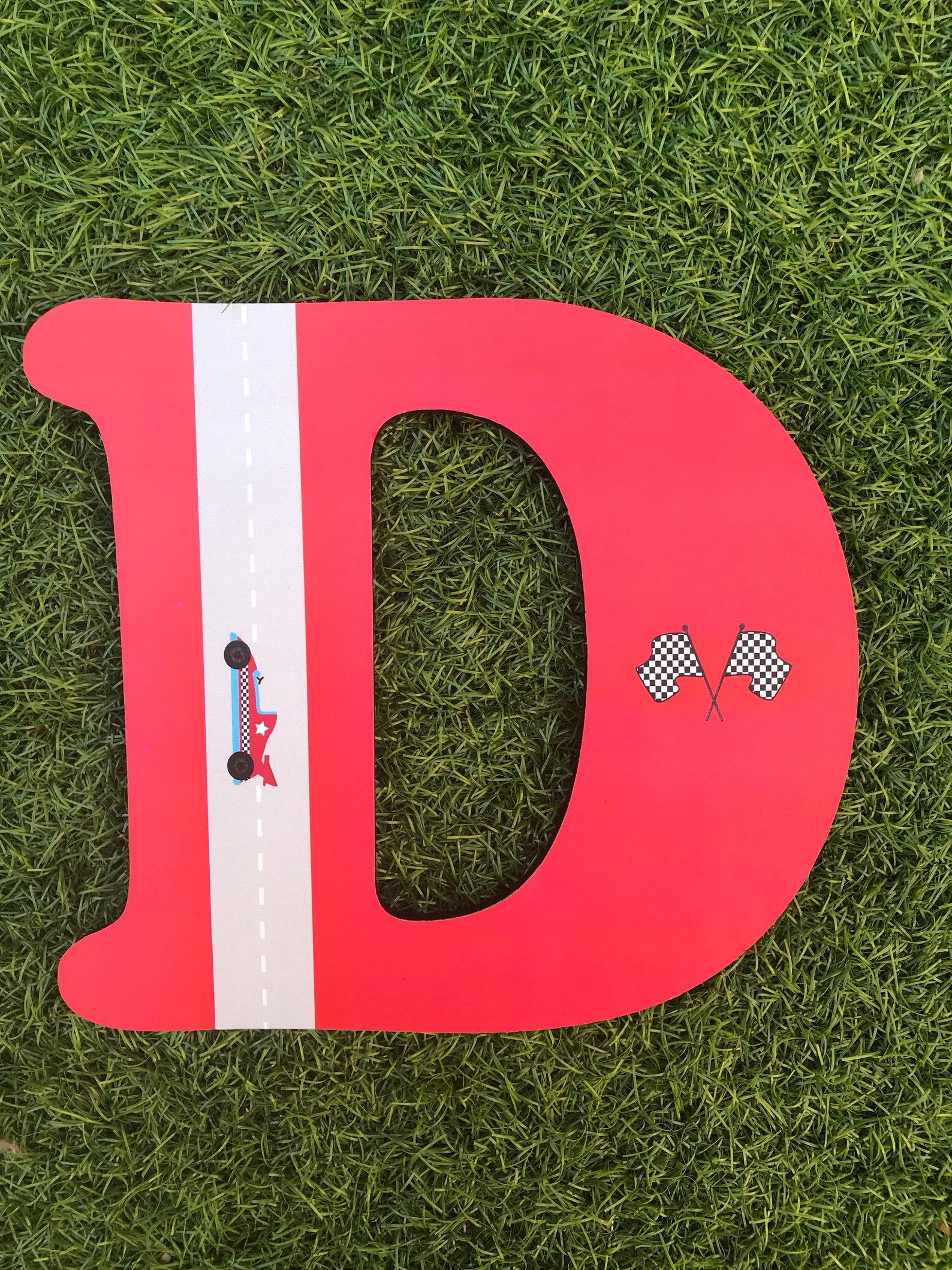 Racing Car Letters Car Letters Racing Cars Freestanding - Etsy