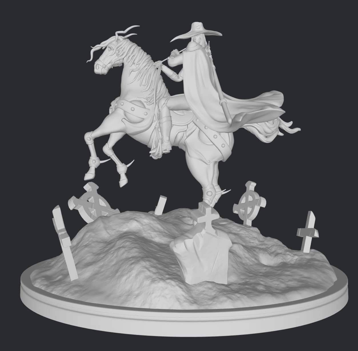 Vampire Hunter D Bloodlust Vampire all Resin Statue: Meier & Charlotte