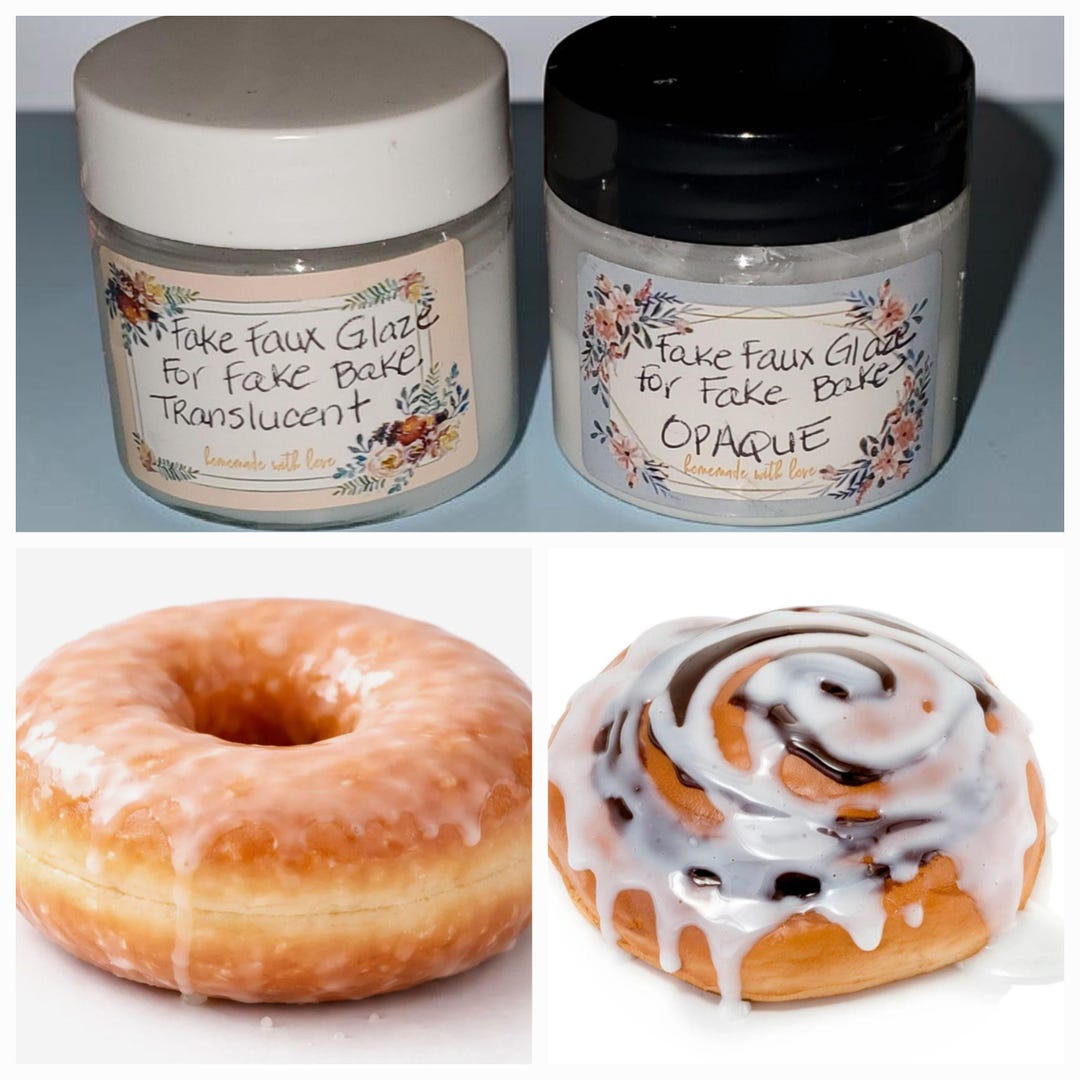 2oz Jar of Fake Faux Drip White Sugar Icing Glaze Frosting for DIY Fake ...