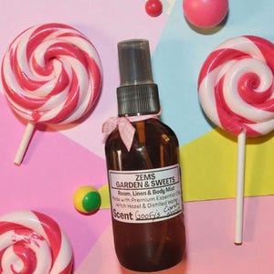 Zems Goofys Candy Shop Mickeys Parade Float Sweet Cotton Candy Bubblegum Pink Sugar Scented Room Linen & Body Mist Spray Strong Scent! 4oz