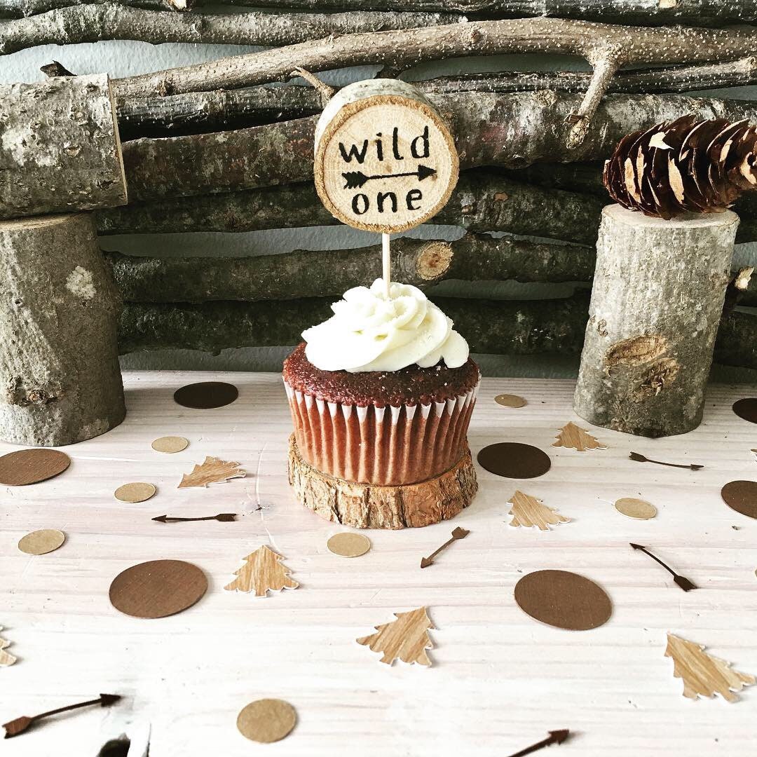 Wild One Cupcake ToppersSet of 12Wild One Birthday BoyWild Etsy