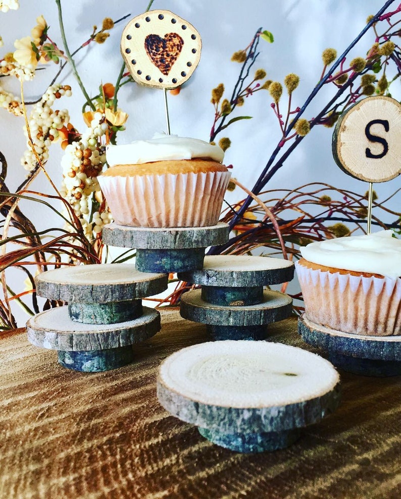 Woodland Baby Shower Cupcake Standswild One Cupcake Etsy
